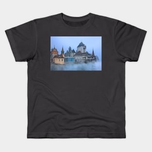 Oberhofen castle floating in the mist Kids T-Shirt